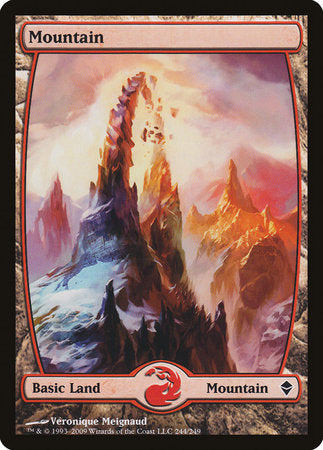 Mountain (244) - Full Art [Zendikar]