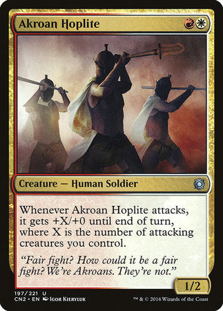 Akroan Hoplite [Conspiracy: Take the Crown]