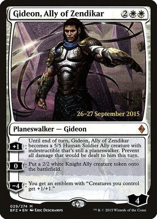 Gideon, Ally of Zendikar [Battle for Zendikar Promos]