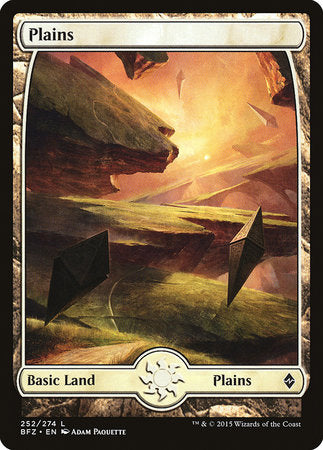 Plains (252) - Full Art [Battle for Zendikar]