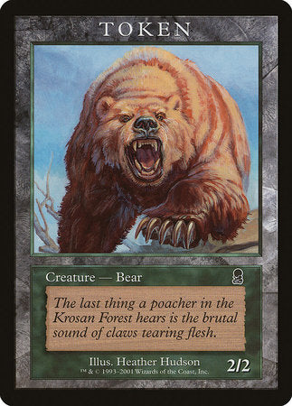 Bear Token (Odyssey) [Magic Player Rewards 2001]