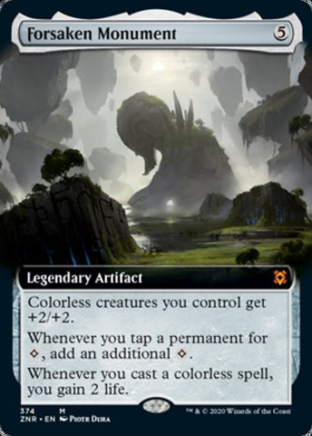 Forsaken Monument (Extended Art) [Zendikar Rising]