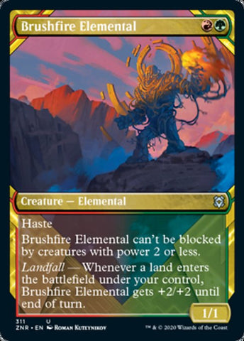 Brushfire Elemental (Showcase) [Zendikar Rising]