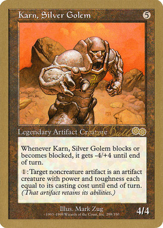 Karn, Silver Golem - 1999 Kai Budde (USG) [World Championship Decks 1999]