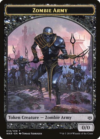 Zombie Army Token (010) [War of the Spark Tokens]