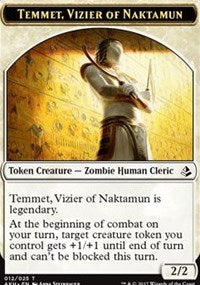 Temmet, Vizier of Naktamun // Zombie Token [Amonkhet]