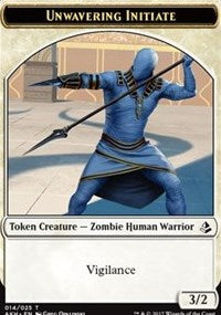 Unwavering Initiate // Wurm Token [Amonkhet]