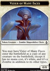 Vizier of Many Faces // Zombie Token [Amonkhet]