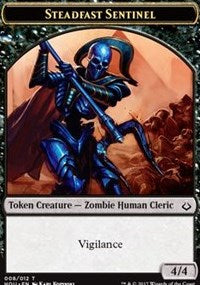 Steadfast Sentinel // Zombie Double-sided Token [Hour of Devastation]