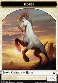 Horse // Zombie Double-sided Token [Hour of Devastation]