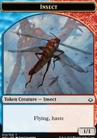 Insect // Zombie Double-sided Token [Hour of Devastation]