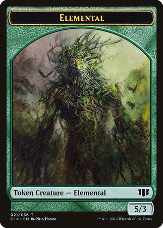 Elemental // Beast (3/3) Double-sided Token [Commander 2014 Tokens]