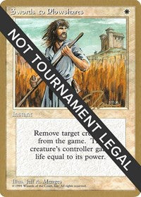 Swords to Plowshares - 1996 Eric Tam (4ED) [World Championship Decks]