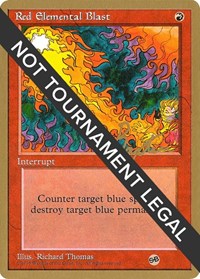 Red Elemental Blast - 1996 George Baxter (4ED) (EB) [World Championship Decks]