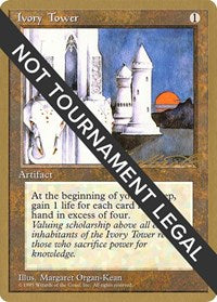 Ivory Tower - 1996 Leon Lindback (4ED) [World Championship Decks]