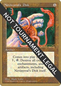 Nevinyrral's Disk - 1996 Leon Lindback (4ED) [World Championship Decks]