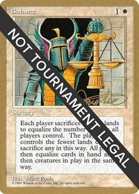 Balance - 1996 Mark Justice (4ED) [World Championship Decks]