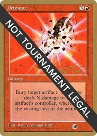 Detonate - 1996 Mark Justice (4ED) (SB) [World Championship Decks]