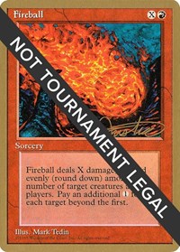 Fireball - 1996 Mark Justice (4ED) [World Championship Decks]