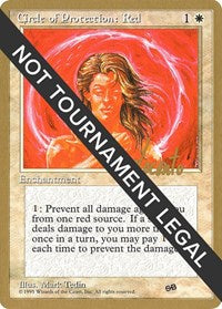 Circle of Protection: Red - 1996 Michael Loconto (4ED) (SB) [World Championship Decks]