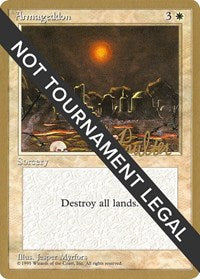 Armageddon - 1996 Preston Poulter (4ED) [World Championship Decks]