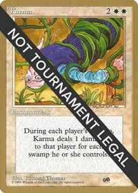 Karma - 1996 Preston Poulter (4ED) (SB) [World Championship Decks]