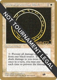 Circle of Protection: Black - 1996 Shawn "Hammer" Regnier (4ED) (SB) [World Championship Decks]