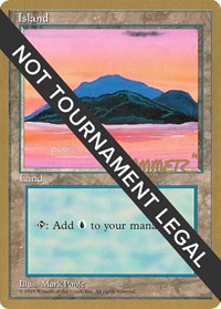 Island (C) - 1996 Shawn "Hammer" Regnier (4ED) [World Championship Decks]