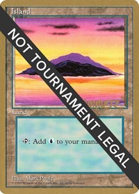 Island (A) - 1996 Shawn "Hammer" Regnier (4ED) [World Championship Decks]