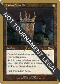 Grim Monolith - 2000 Jon Finkel (ULG) [World Championship Decks]