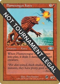 Flametongue Kavu - 2001 Tom van de Logt (PLS) (SB) [World Championship Decks]