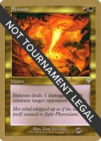 Simoon - 2002 Brian Kibler (INV) (SB) [World Championship Decks]