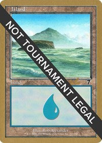 Island (333) - 2002 Carlos Romao (7ED) [World Championship Decks]