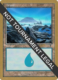 Island (334) - 2002 Raphael Levy (7ED) [World Championship Decks]