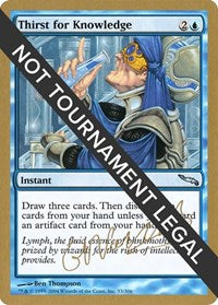 Thirst for Knowledge - 2004 Gabriel Nassif (MRD) [World Championship Decks]