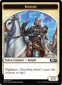 Knight // Thopter Double-sided Token (Game Night) [Core Set 2019]