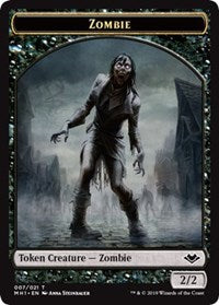 Zombie (007) // Emblem - Serra the Benevolent (020) Double-sided Token [Modern Horizons]