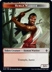 Human Warrior Token [Throne of Eldraine]