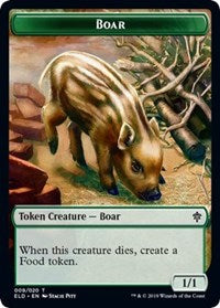 Boar Token [Throne of Eldraine]