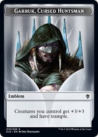 Garruk, Cursed Huntsman Emblem [Throne of Eldraine]