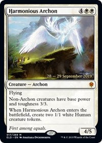 Harmonious Archon [Throne of Eldraine Promos]