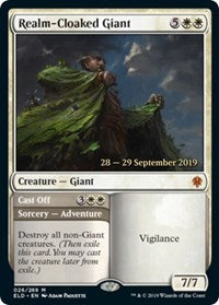 Realm-Cloaked Giant // Cast Off [Throne of Eldraine Promos]