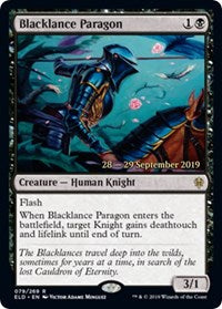 Blacklance Paragon [Throne of Eldraine Promos]