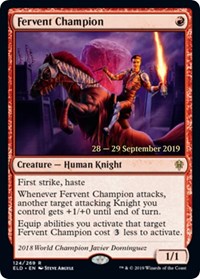 Fervent Champion [Throne of Eldraine Promos]
