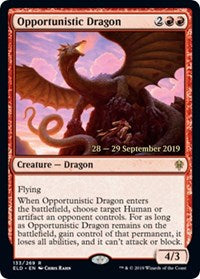Opportunistic Dragon [Throne of Eldraine Promos]