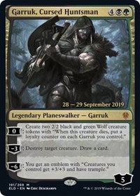 Garruk, Cursed Huntsman [Throne of Eldraine Promos]