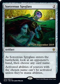 Sorcerous Spyglass (ELD) [Throne of Eldraine Promos]