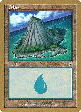 Island (335) - 2001 Antoine Ruel (7ED) [World Championship Decks 2001]