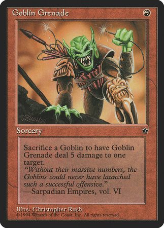 Goblin Grenade (Rush) [Fallen Empires]