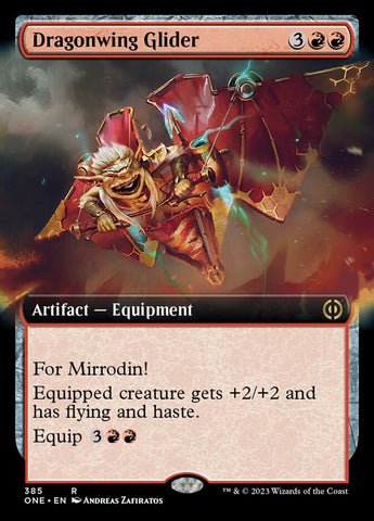 Dragonwing Glider (Extended Art) [Phyrexia: All Will Be One]